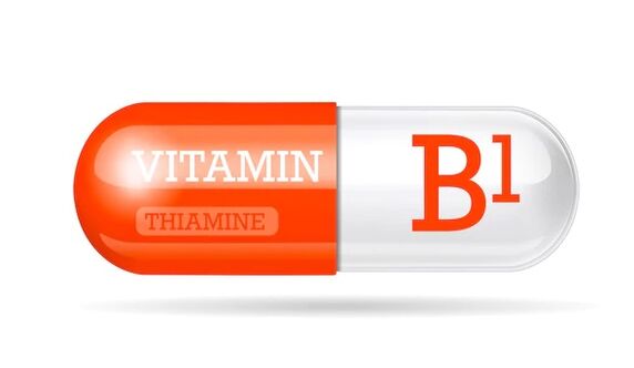 Oculax sudėtyje yra vitamino B1 (tiamino)
